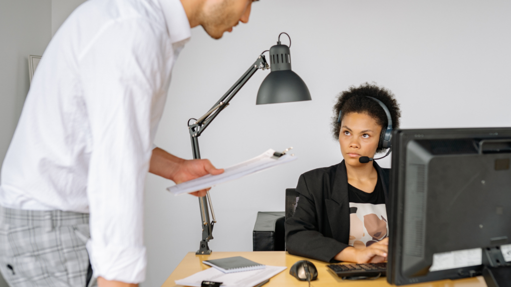 An individual who is being assertive and not aggressive